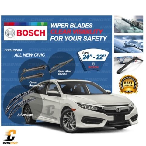BOSCH Wiper Blade HONDA All New Civic BCA14 1 Set 24 - 22 inch