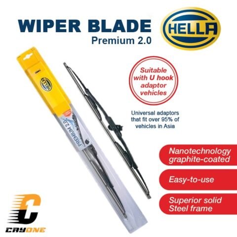 HELLA Wiper Blade Premium with Improved UV Coating 11 – 26 inch