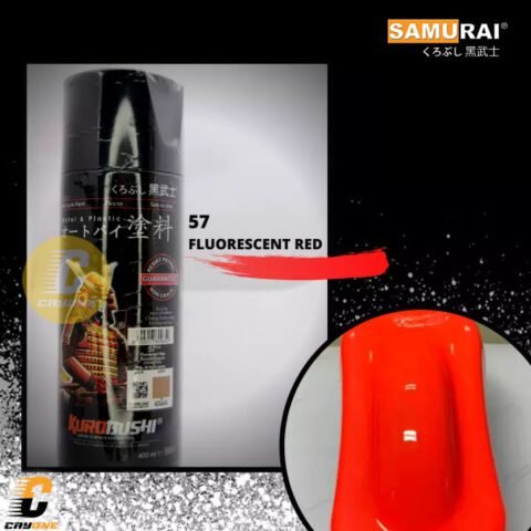 Samurai Paint Cat Semprot Neon Stabilo 57 Fluorescent Red 400 mL