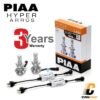PIAA Bohlam Lampu LEH130E H4 LED Hyper Arros Bulb Kit 4000K
