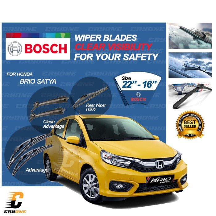 BOSCH Wiper Blade HONDA Brio Satya H306 1 Set 22 - 16 inch
