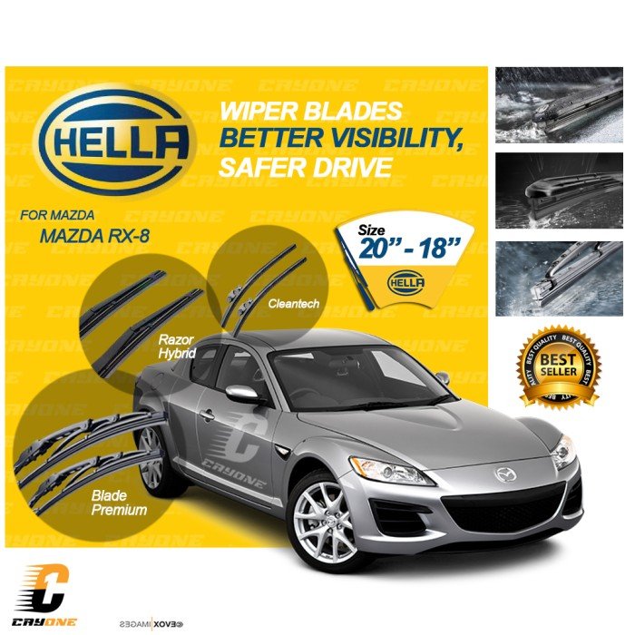 HELLA Wiper Premium Quality MAZDA RX-8 1 Set 20 - 18 inch