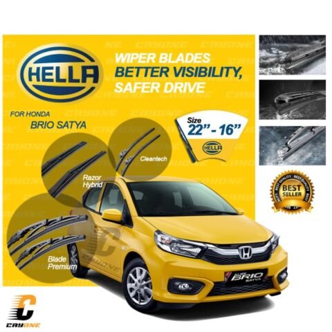 HELLA Wiper Premium Quality HONDA Brio Satya 1 Set 22 - 16 inch