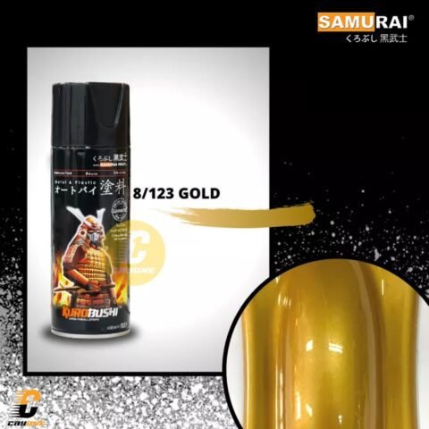 Samurai Paint Cat Semprot Warna Standar 123 Gold (Emas) 400 mL