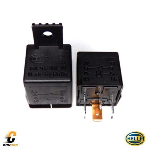 HELLA Relay 4 PIN Kaki 4 K4 Klakson Lampu 12V 30A