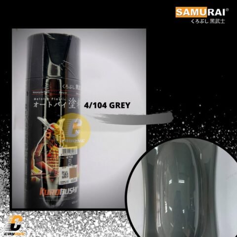Samurai Paint Cat Semprot Warna Standar 104 Grey (Abu-Abu) 400 mL