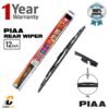 PIAA Rear Wiper Blade SI-TECH Silicone Premium WSU30RL 305mm 12 inch