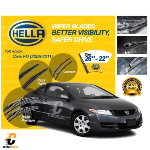 HELLA Wiper Premium Quality HONDA Civic FD 2006-2011 1 Set 26 - 22