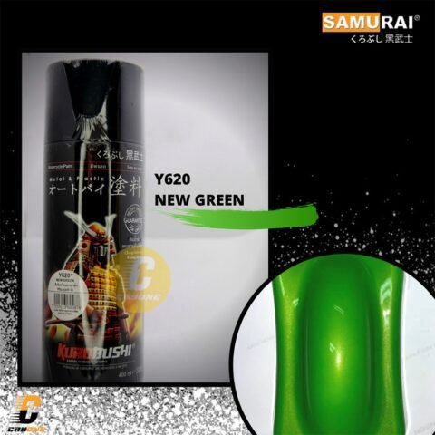 Samurai Paint Cat Semprot Motorcycle Yamaha Y620 New Green 400 mL