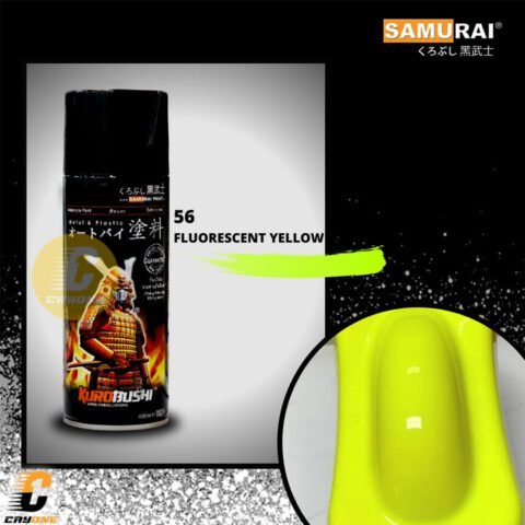Samurai Paint Cat Semprot Neon Stabilo 56 Fluorescent Yellow 400 mL