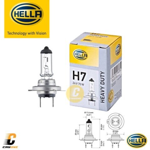 HELLA Bohlam Lampu Halogen Mobil H7 24V 70W