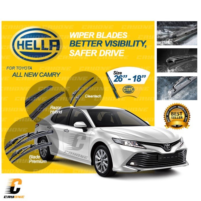 HELLA Wiper Premium Quality TOYOTA ALL NEW CAMRY 1 Set 26 - 18 inch
