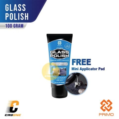 PRIMO Glass Polish - Pembersih Jamur & Pemoles Kaca Mobil Rumah 100 gr