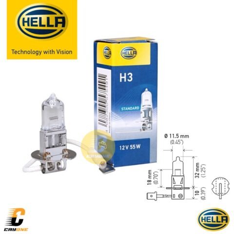 HELLA Bohlam Lampu Halogen Mobil H3 12V 55W