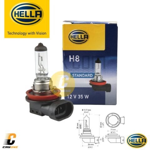 HELLA Bohlam Lampu Halogen Mobil H8 12V 35W