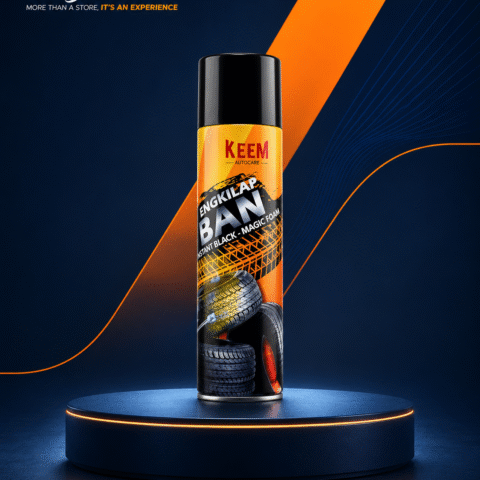 KEEM Instant Black Magic Foam - Semir Pengkilap Ban Mobil dan Motor