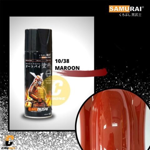 Samurai Paint Cat Semprot Warna Standar 38 Merah Red Maroon 400 mL