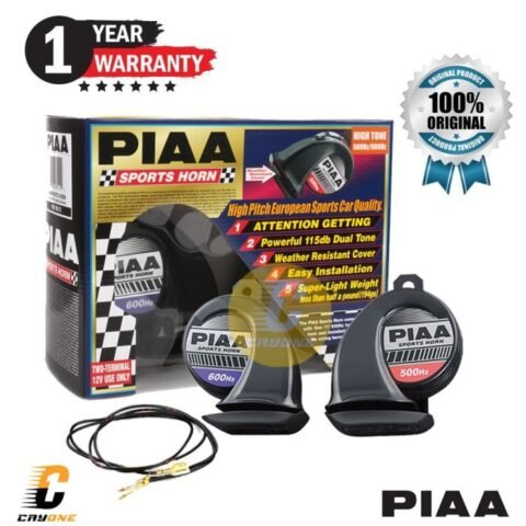 PIAA Klakson EURO SPORTS HORN HIGH TONE 500 / 600Hz 12V / 115dB HO-8E