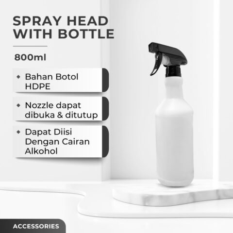 ANIKI Bottle Spray Head 800ml - Botol Spray Trigger HDPE Detailing