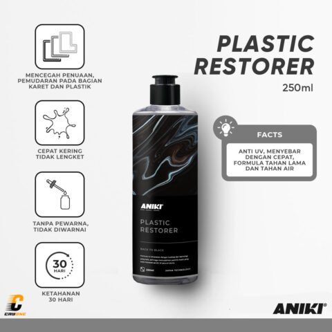 ANIKI Plastic Restorer 250 mL - Semir Penghitam Plastik