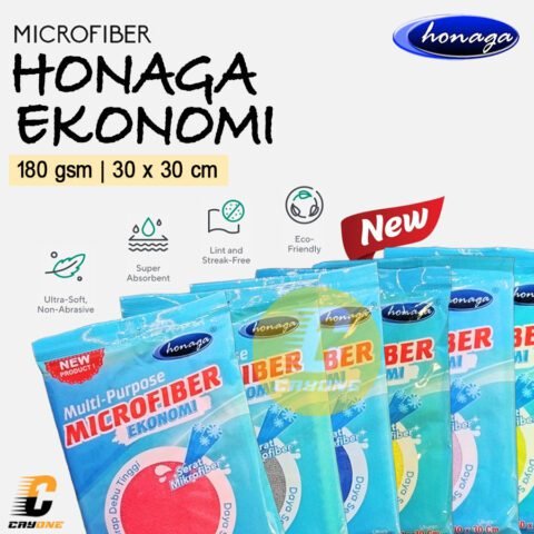 HONAGA EKONOMI Kain Microfiber Serbaguna @2PCS 180GSM 30x30cm