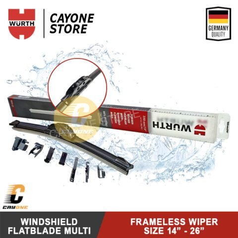 WURTH Windshield Wiper Flatblade Multi Frameless 13 - 26 inch