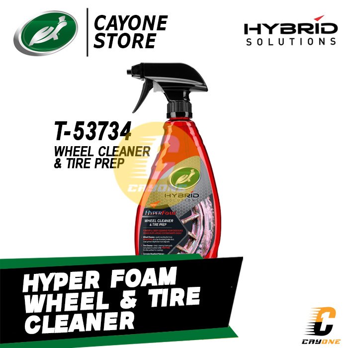 Turtle Wax Hybrid Solution Hyper Foam Wheel Cleaner & Tire Prep - Pembersih Velg Ban Mobil Motor