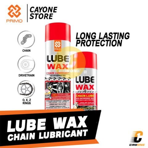 PRIMO Lube Wax Chain Lube with Waterproof Wax - Cairan Pelumas Pembersih Rantai Anti Karat Tahan Air