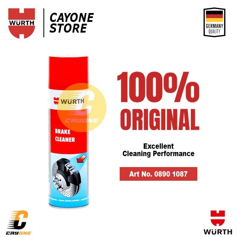WURTH Brake Cleaner 500 mL - Cairan Pembersih Rem Mobil Motor Sepeda ABS