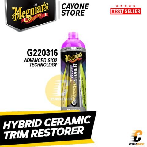 MEGUIARS Meguiar's Hybrid Ceramic Trim Restorer 473 ml - Penghitam Plastik Mobil