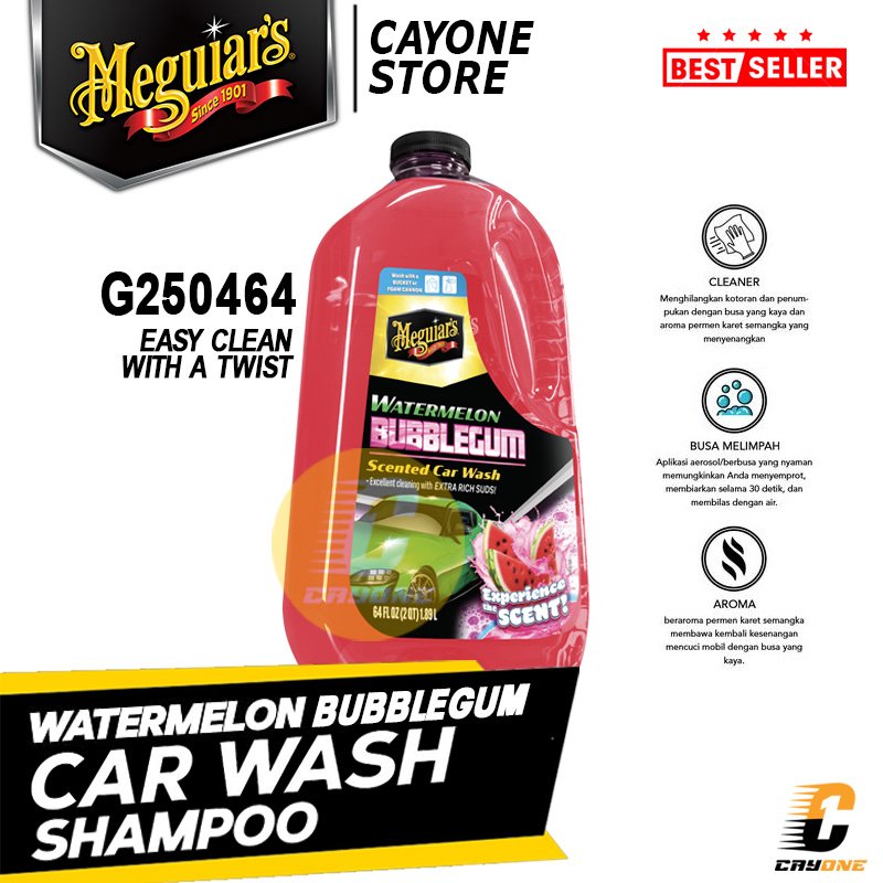 MEGUIARS Meguiar's Watermelon Bubble Gum Scented Car Wash Shampoo 1.89 L