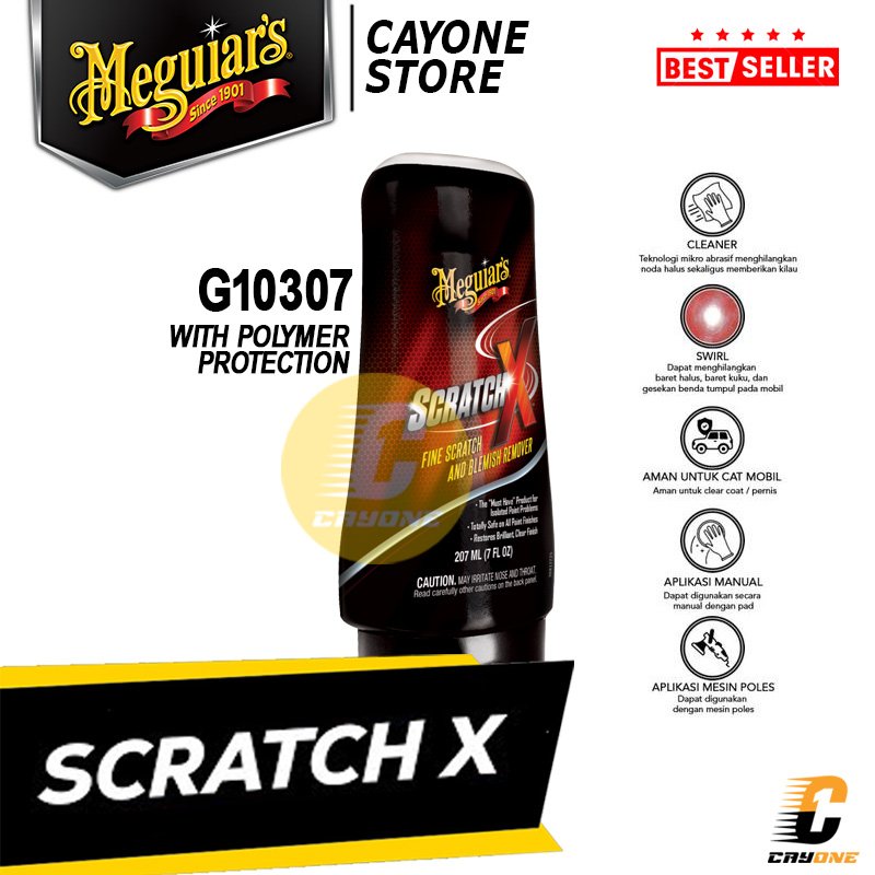 MEGUIARS Meguiar's Scratch X 207 ml - Penghilang Baret Mobil Motor