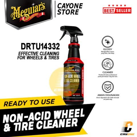 MEGUIARS Meguiar's Non Acid Wheel & Tire Cleaner 946 ml - Pembersih Ban & Velg Mobil Motor
