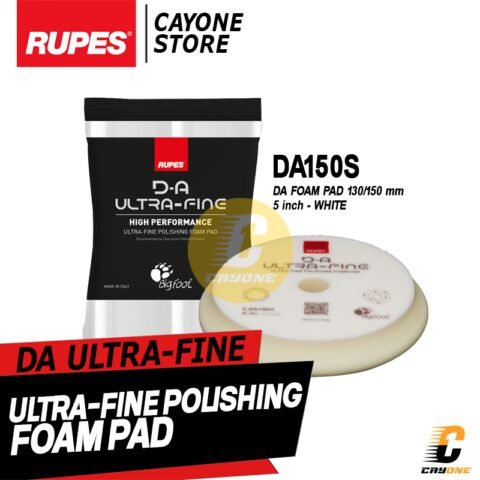 RUPES 5" inch Da Ultra Fine Polishing Foam Pad DA150S 130/150 mm - Busa Mesin Poles Dual Action