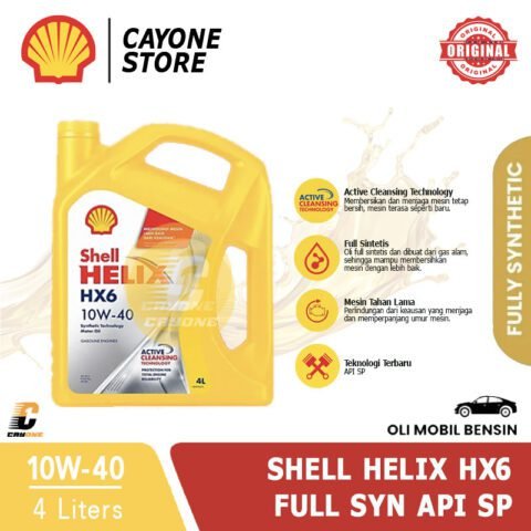SHELL Oli Mobil Helix HX6 Synthetic 10W-40 API SP 4 L