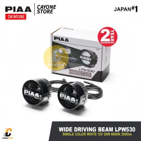 PIAA LPW530 3.5" LED Driving Beam Kit Single Color White 6000K 12V 20W 2500lm