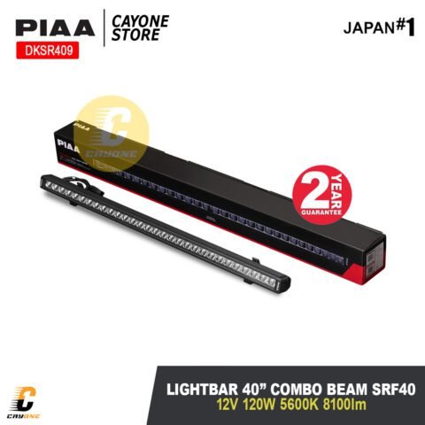 PIAA SRF40 40" LED Lightbar Combo (Driving / Spot) Beam Kit 5600K 12V 120W 8100lm