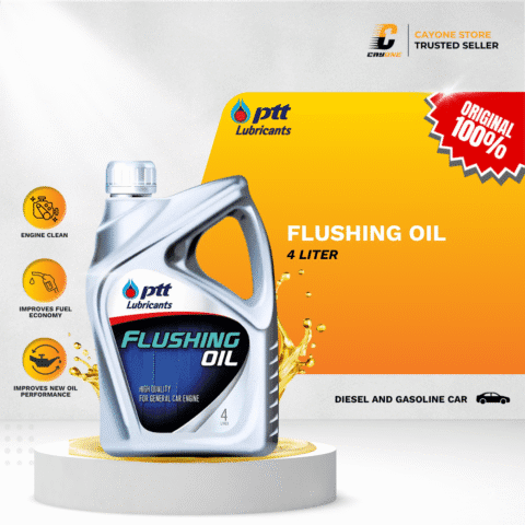 PTT Flushing Oil 4 L - Pembersih Mesin Mobil Motor Bensin dan Solar