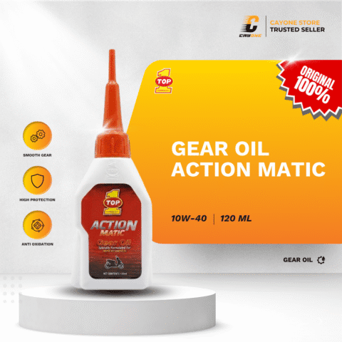 TOP 1 TOP1 Gear Oil Action Matic SAE 10W-40 API SJ 120 ml | Oli Gardan Transmisi Matic Motor