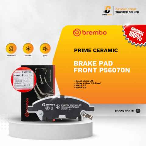 BREMBO Prime Ceramic Brake Pad Kampas Rem Depan NISSAN GRAND LIVINA L10 MARCH 1.2 1.5 X-GEAR 2007-2011 P56070N