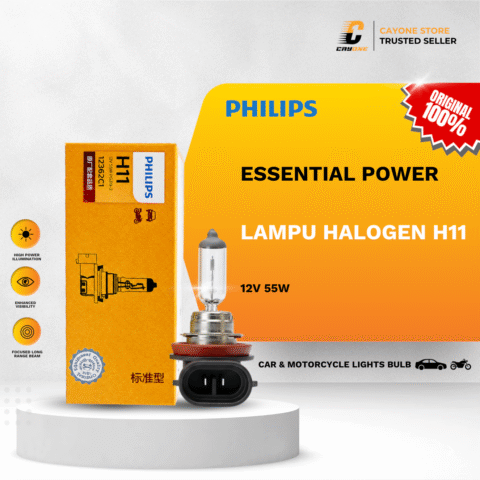 PHILIPS Bohlam Lampu Halogen Mobil H11 12V 55W